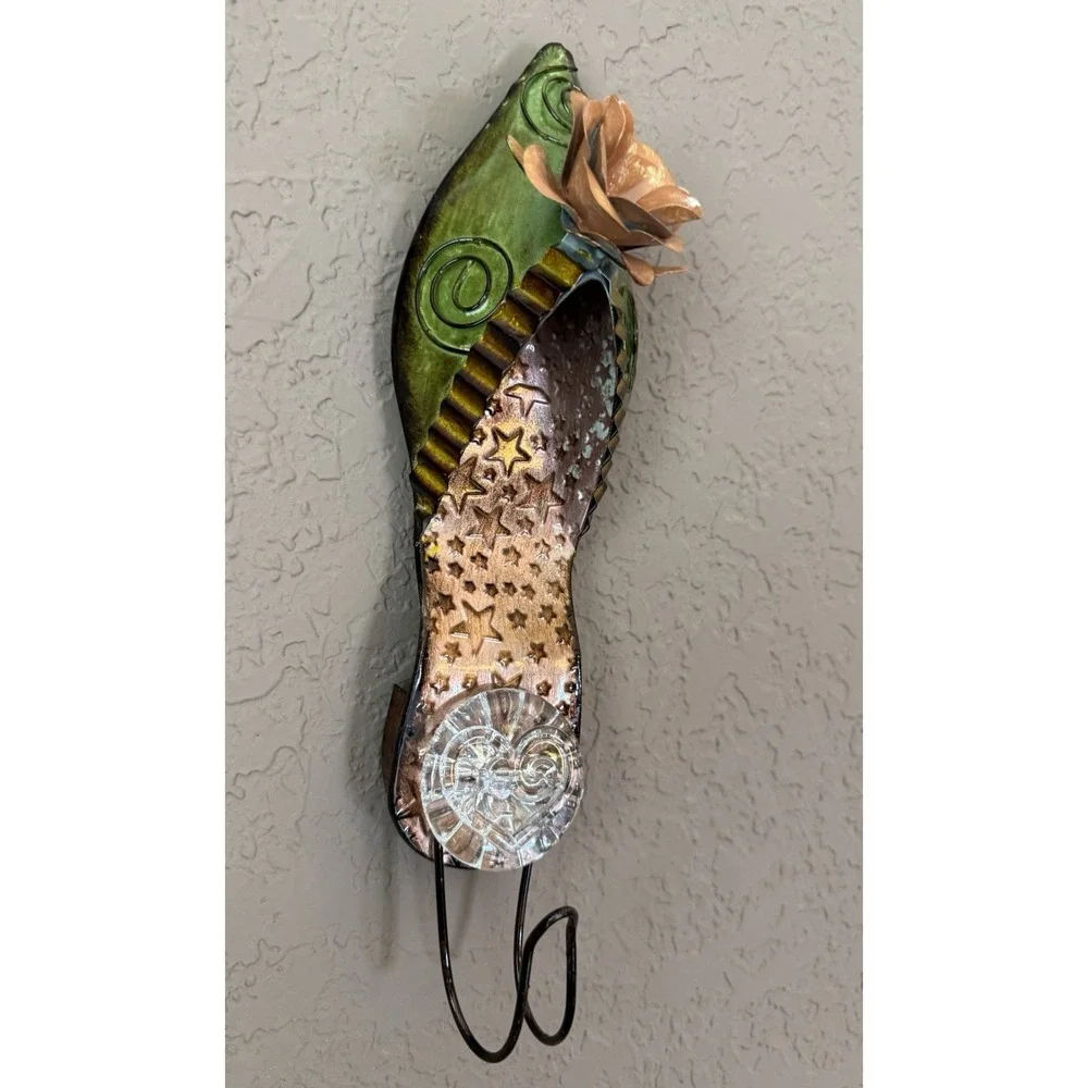 Decorative Metal Coat Clothes Hook Ladies Shoe Multicolor Approx 13